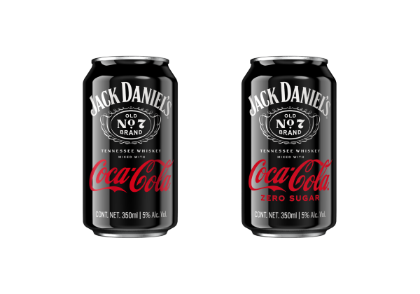 Jack Daniel's and Coca-Cola RTD