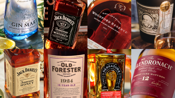Collage of Brown-Forman Bottles